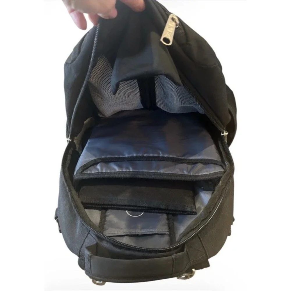 Obersee Black Diaper Bag Backpack With Changing Pad